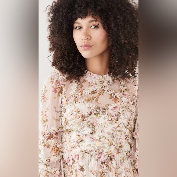 like new 4 Needle & Thread Garland Flora Ruffle Mini Dress from Shopbop - Picture 9 of 9